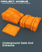 3D Printable Underground Gate And Entrance