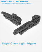 3D Printable Eagle Class Light Frigate