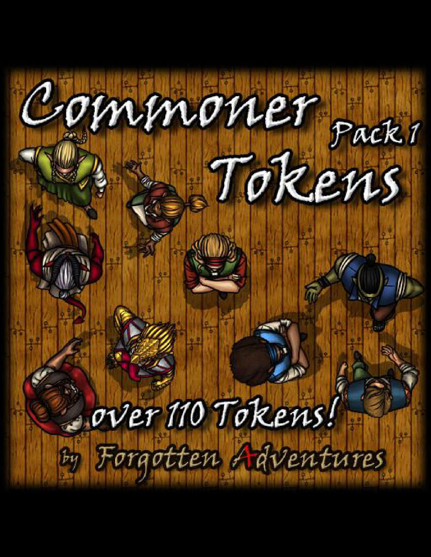 Commoner Tokens Pack 1 - ForgottenAdventures | DriveThruRPG