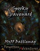 Spooky Graveyard 30x35 Battlemap
