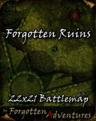 Forgotten Ruins 22x21 Battlemap