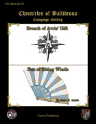 Chronicles of Ballidrous - Magical Items - Broach of Avris’ Gift & Fan of Biting Winds