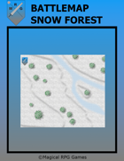 Battlemap Snow Forest