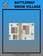 Battlemap Snow Village
