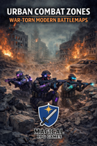 Urban Combat Zones: War-Torn Modern Battlemaps