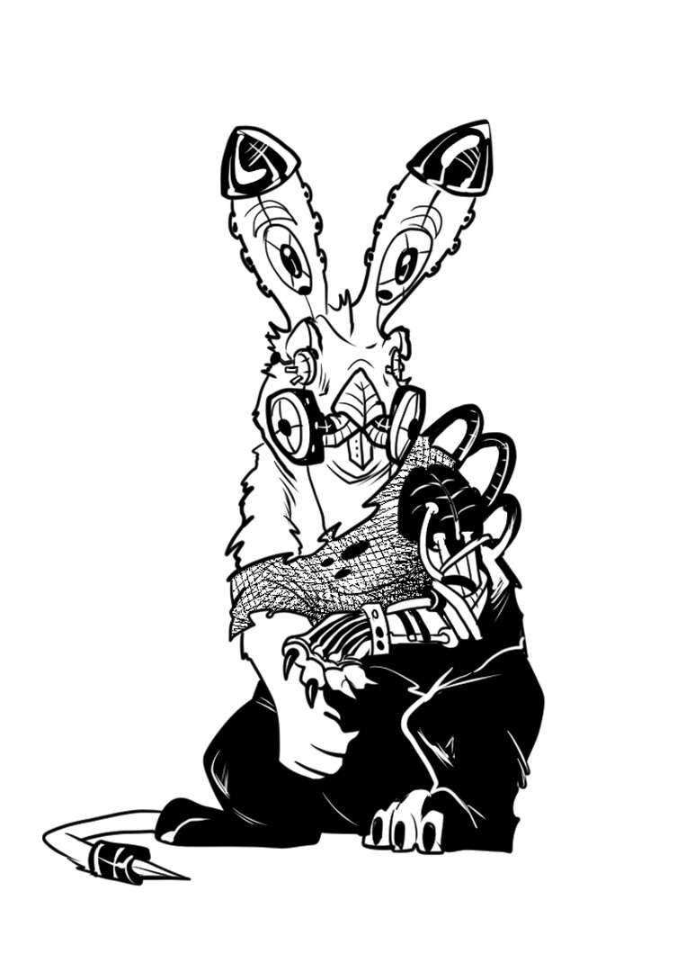 Cyber Bunny - Teresa Guido Art | DriveThruRPG