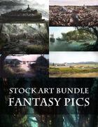 Fantasy Scenes - 8 Fantasy Stock Art Images