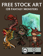 FREE STOCK ART: 128 Fantasy Monsters