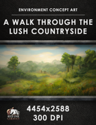 Environment Concept Art - A Walk Through the Lush Countryside