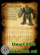 DWARF alphabet (mazith font )