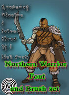 Northern warrior (font and brush set)