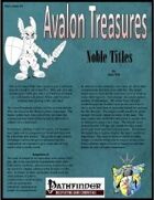 Avalon Treasure, Vol 1, Issue #3 Noble Title