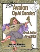 Avalon Clip Art Characters, Halfling Bard