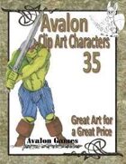 Avalon Clip Art Characters, Orc 1