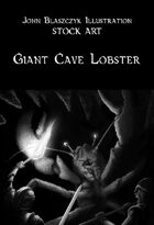 Monster - Giant Cave Lobster - Stock Art