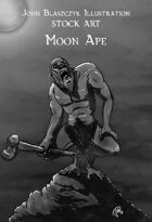 Monster - Moon Ape - Stock Art