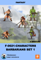 F-0021 - characters Set - Barbarians Set 1