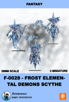 F-0028 - frost Elemental Demons Scythe