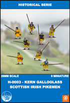 H-0003 - kern Galloglass Scottish Irish Pikemen