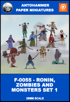 F-0055 - RONIN, ZOMBIE AND MONSTERS SET 1