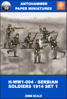 H-WW1-004 - SERBIAN SOLDIERS 1914 SET 1