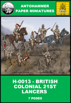 H-0013 -BRITISH COLONIAL 21ST LANCERS