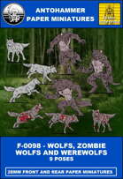 F-0098 - WOLFS, ZOMBIE WOLFS AND WEREWOLFS
