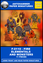 F-0110 - FIRE ELEMENTALS AND MONSTERS