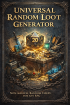 UNIVERSAL RANDOM LOOT GENERATOR (non magical)