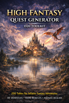 HIGH FANTASY QUEST GENERATOR