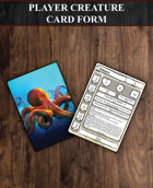 Player Creature Card Form