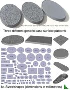 Comprehensive Generic Miniature Figure Bases Set (STL files)