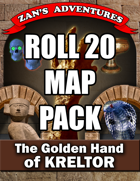 VTT (Roll 20) Map Pack for The Golden Hand of Kreltor