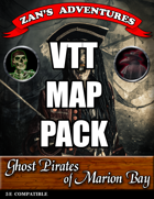 VTT (Roll 20) Map Pack for the Ghost Pirates of Marion Bay
