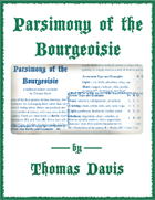 Parsimony of the Bourgeoisie