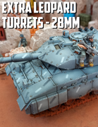 Extra Leopard Turrets: 3D Printable for 28mm Wargames