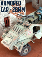 Armored Car: 3D Printable for 28mm Wargames