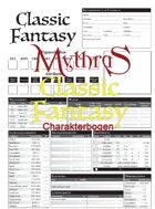 Mythras Classic Fantasy Charakterbogen