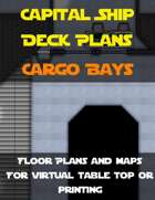 Capital Ship Deck Plans: Cargo Bays  | Map Pack