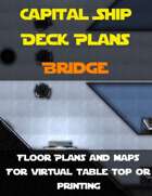 Capital Ship Deck Plans: Bridge & Captain's Areas  | Map Pack