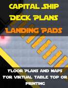 Capital Ship Deck Plans: Landing Pads  | Map Pack