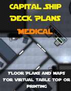 Capital Ship Deck Plans: Medical Center  | Map Pack