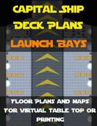 Capital Ship Deck Plans: Launch Bay  | Map Pack