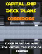 Capital Ship Deck Plans: Corridors  | Map Pack