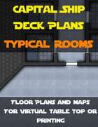 Capital Ship Deck Plans: Typical Rooms  | Map Pack