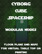 Cyborg Cube Spaceship | Tile Set