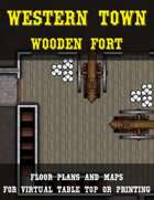 Western Town: Old West Wooden Fort  | Map Pack