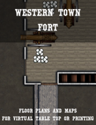 Western Town: Old West Wooden Fort