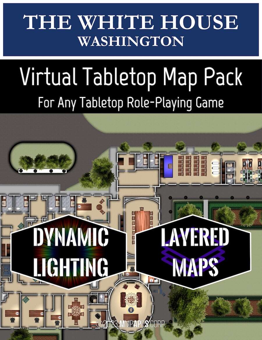 The white house dynamic lighting mmpapps modern maps roll20 vtt