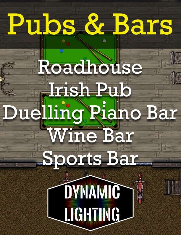 Modern Pubs and Bars | Dynamic Lighting - MmpApps | Modern Maps Roll20 ...